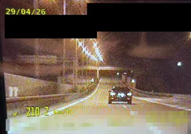 210 km/h pod Serockiem - mandat dla kierowcy urósł do 8200 zł