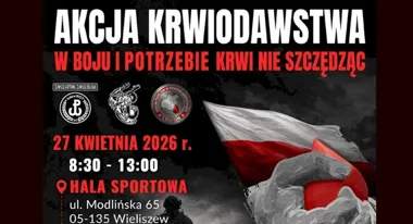 Poranna akcja krwiodawstwa w Wieliszewie połączy pomoc z pokazem służb