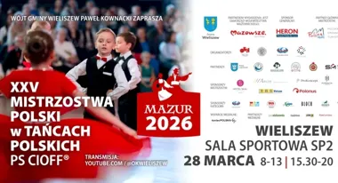 Srebrny jubileusz MAZUR 2026 – 25. Mistrzostwa Polski w tańcach narodowych
